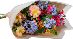 Intratuin kunstbloemen boeket Pien wit / oranje H 65 cm