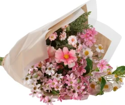 Intratuin kunstbloemen boeket Pien roze H 65 cm