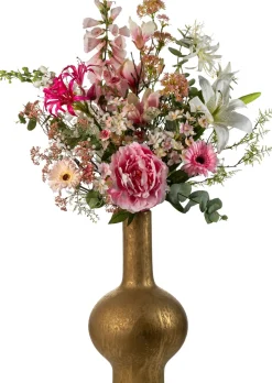 Intratuin kunstbloemen boeket Tess roze H 90 cm