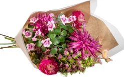 Intratuin kunstbloemen boeket Fay paars H 70 cm