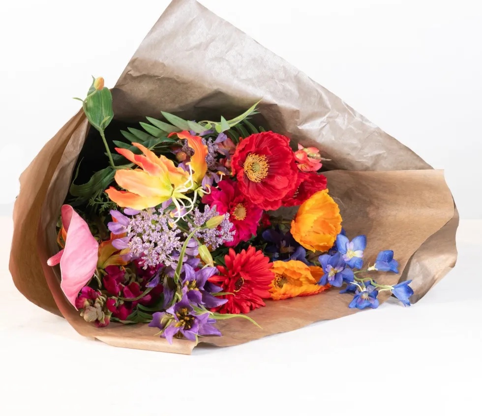 Intratuin kunstbloemen boeket Sara mix H 90 cm