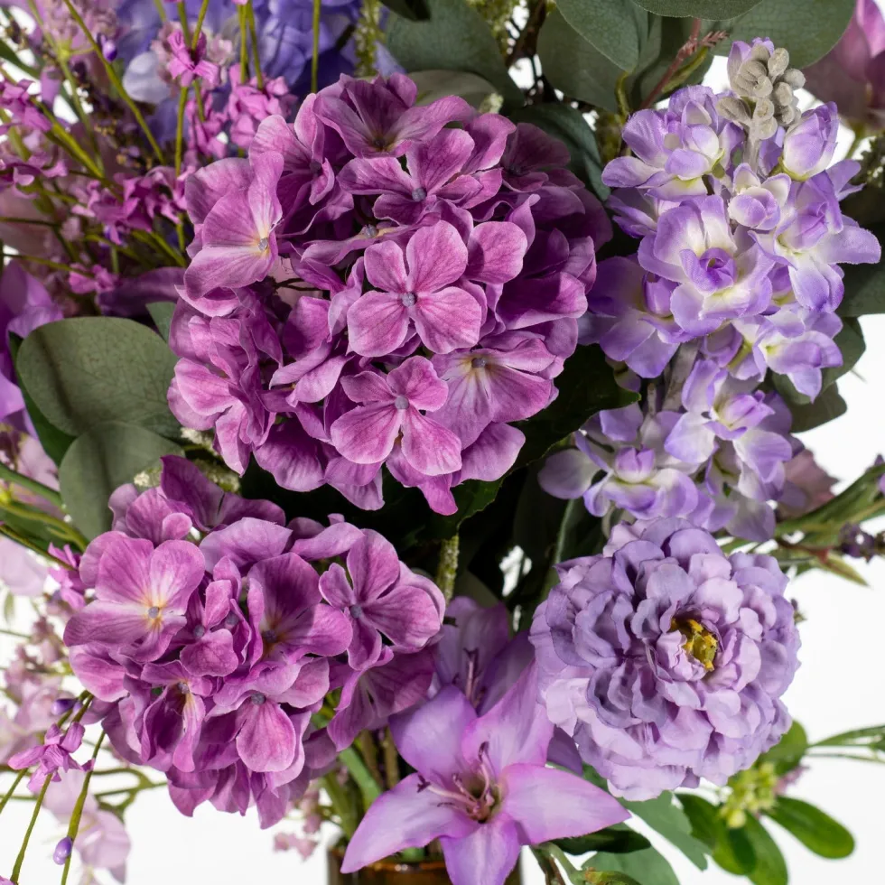 Intratuin kunstbloemen boeket Noor paars H 90 cm