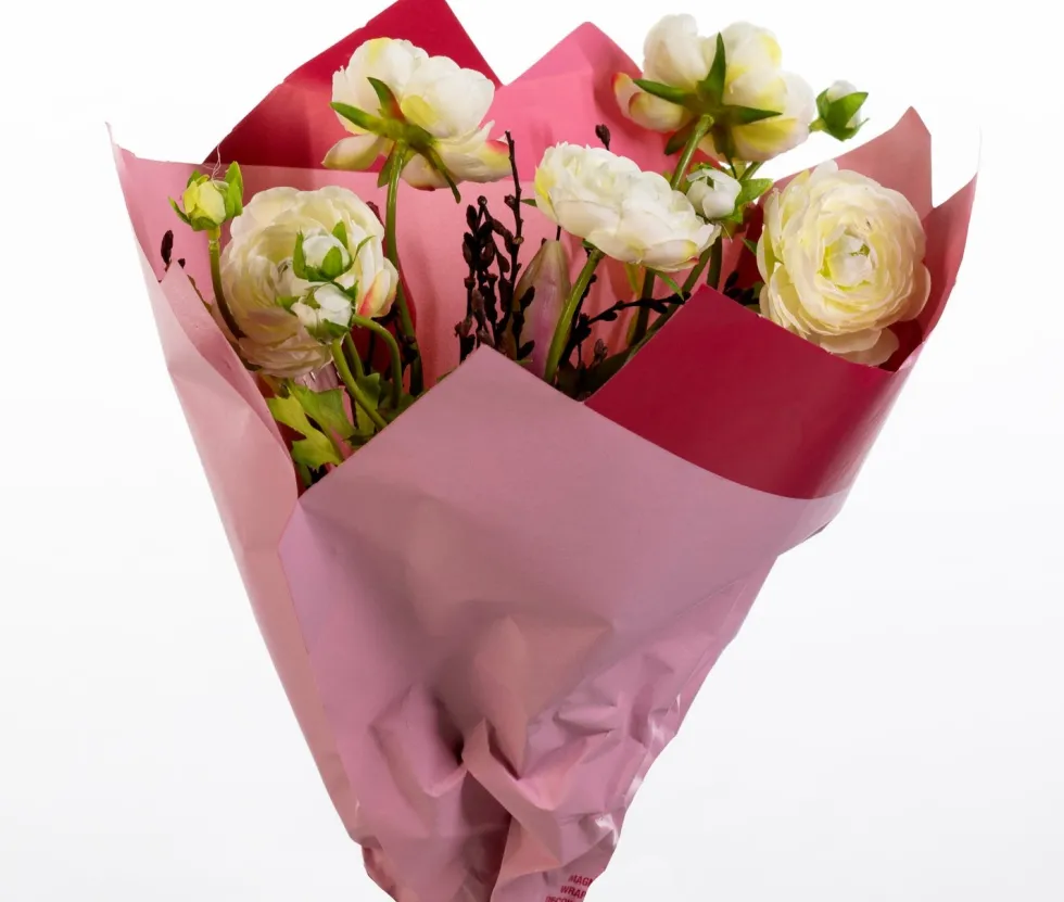 Intratuin kunstbloemen boeket Sara wit H 50 cm