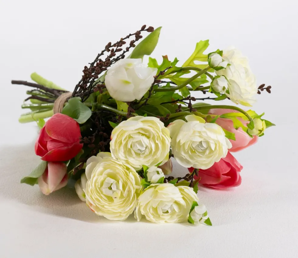Intratuin kunstbloemen boeket Sara wit H 50 cm