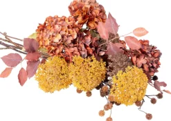 Intratuin kunstbloemen boeket Anne geel / oranje H 38 cm