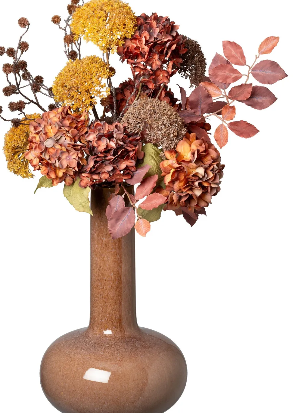 Intratuin kunstbloemen boeket Anne geel / oranje H 38 cm