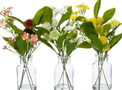 Intratuin kunstbloemen boeket in vaas mini rood H 25 cm