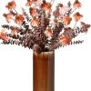 Intratuin kunstbloemen boeket in vaas Zonnehoed oranje / paars H 56 cm