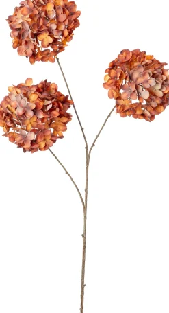 Intratuin kunstbloem Hortensia oranje H 89 cm