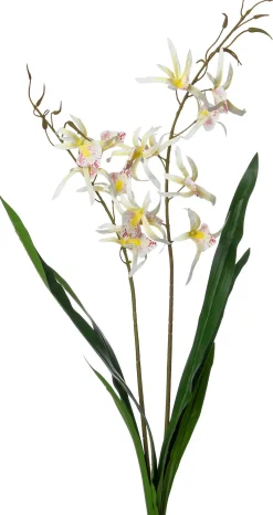 Intratuin kunstbloem Orchidee wit / geel H 83 cm
