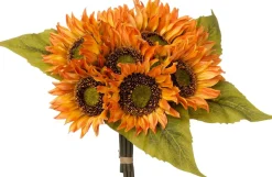 Intratuin kunstbloem Zonnebloem oranje H 25 cm