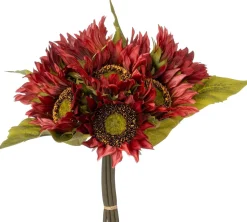 Intratuin kunstbloem Zonnebloem rood H 25 cm
