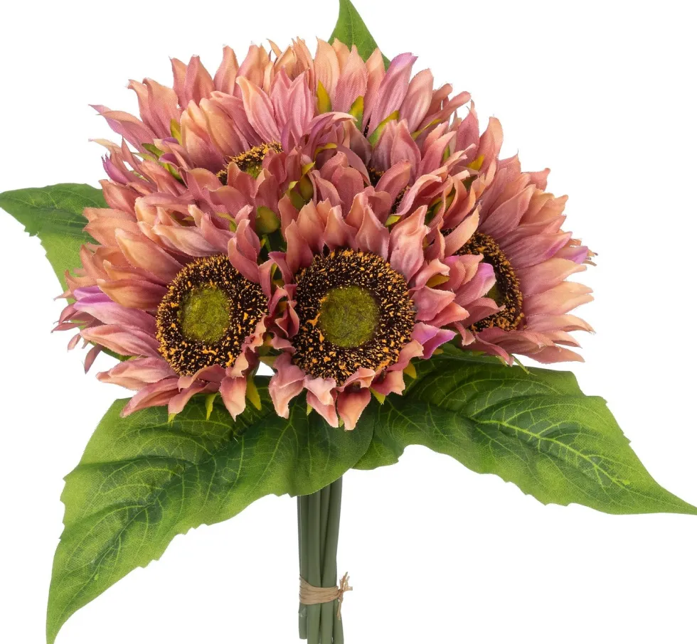 Intratuin kunstbloem Zonnebloem roze H 25 cm