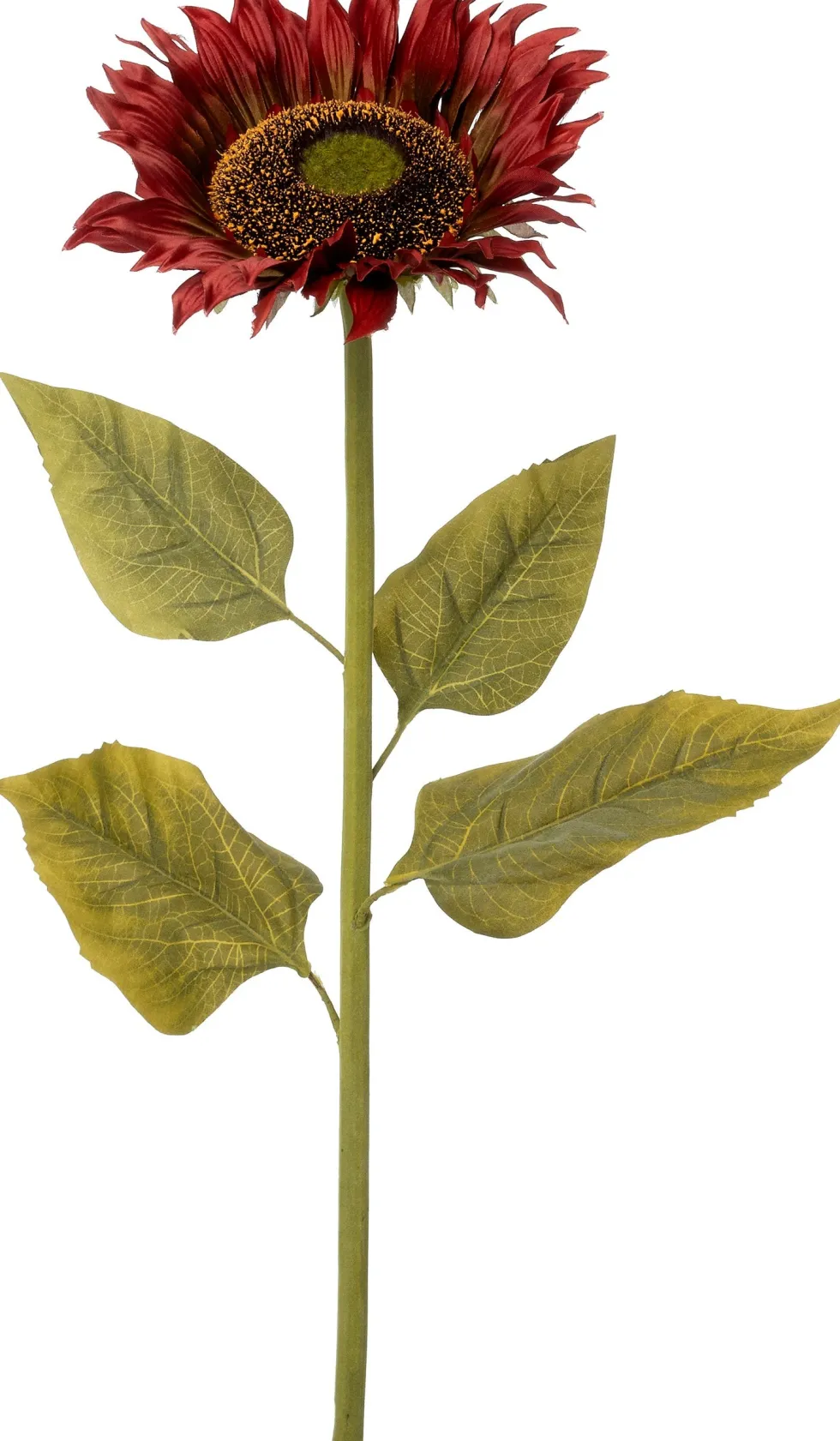 Intratuin kunstbloem Zonnebloem rood H 78 cm