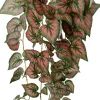 Intratuin kunsthangplant Bladbegonia rood / groen H 90 cm
