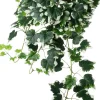 Intratuin kunsthangplant Klimop groen / wit H 60 cm