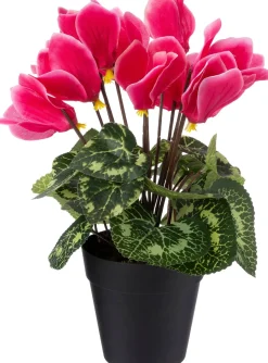 Intratuin kunstplant Cyclaam donkerroze D 9 H 28 cm