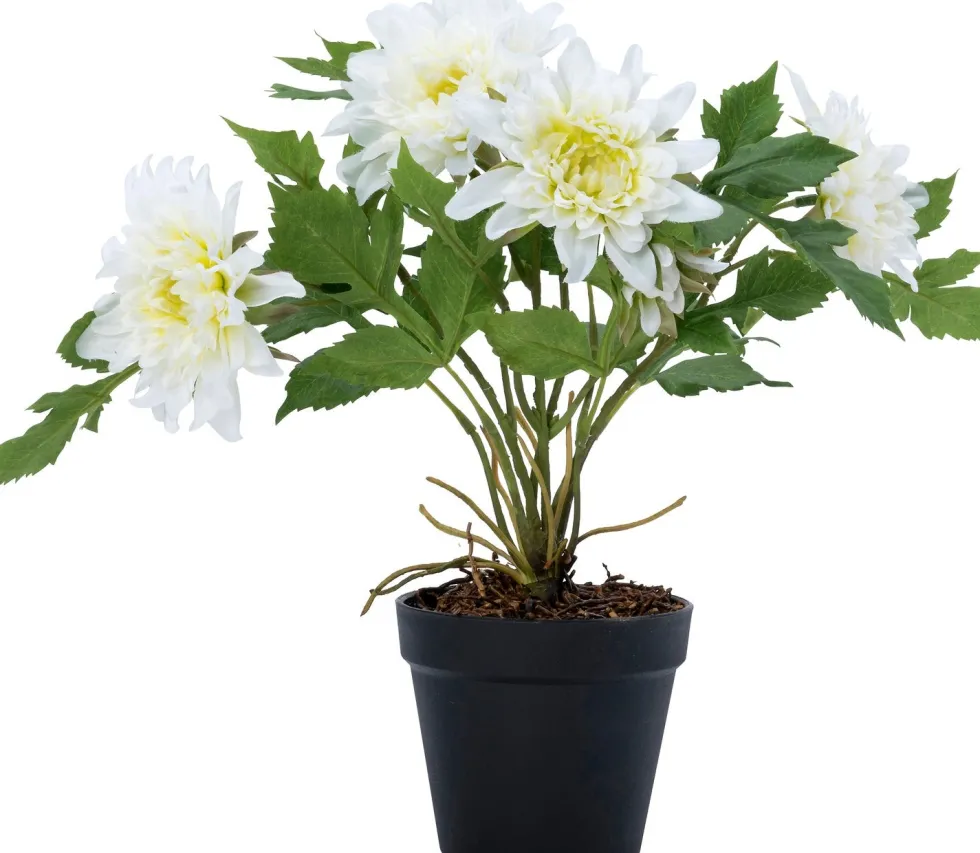 Intratuin kunstplant Dahlia wit D 12,5 H 45 cm