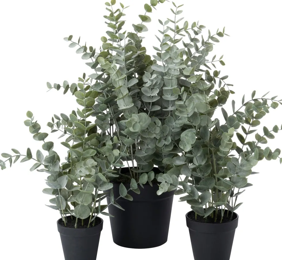 Intratuin kunstplant Eucalyptus grijsgroen D 20 H 60 cm