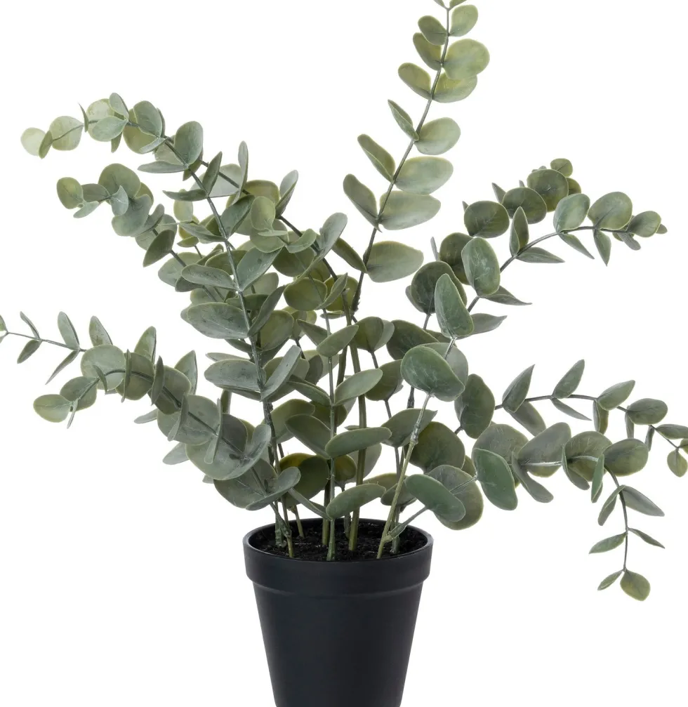 Intratuin kunstplant Eucalyptus grijsgroen D 11 H 43 cm