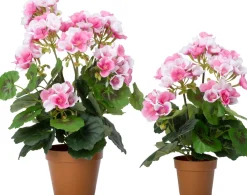 Intratuin kunstplant Geranium roze D 8,5 H 34 cm