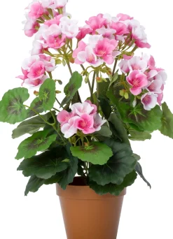 Intratuin kunstplant Geranium roze D 8,5 H 34 cm