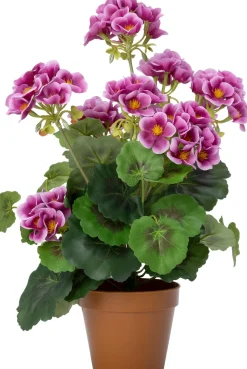 Intratuin kunstplant Geranium paars D 12 H 43 cm