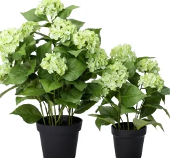 Intratuin kunstplant Hortensia groen D 15 H 50 cm