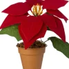 Intratuin kunstplant Kerstster donkerrood H 17 cm