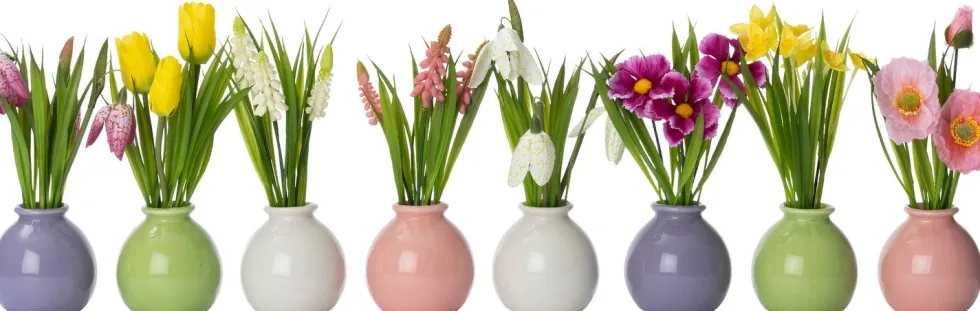 Intratuin kunstplant Kievitsbloem wit D 7 H 18 cm