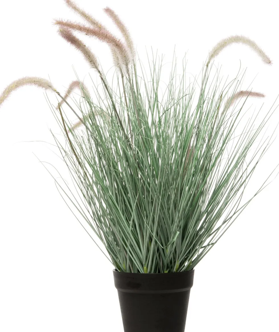 Intratuin kunstplant Lampenpoetsersgras roze / wit H 60 cm