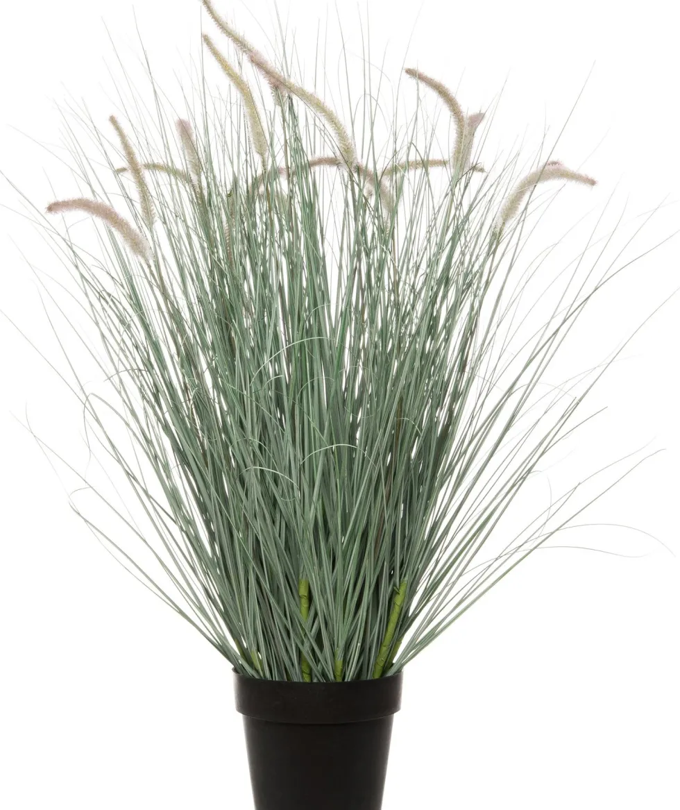 Intratuin kunstplant Lampenpoetsersgras roze / wit H 80 cm