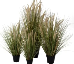 Intratuin kunstplant Lampenpoetsersgras geel D 17 H 100 cm