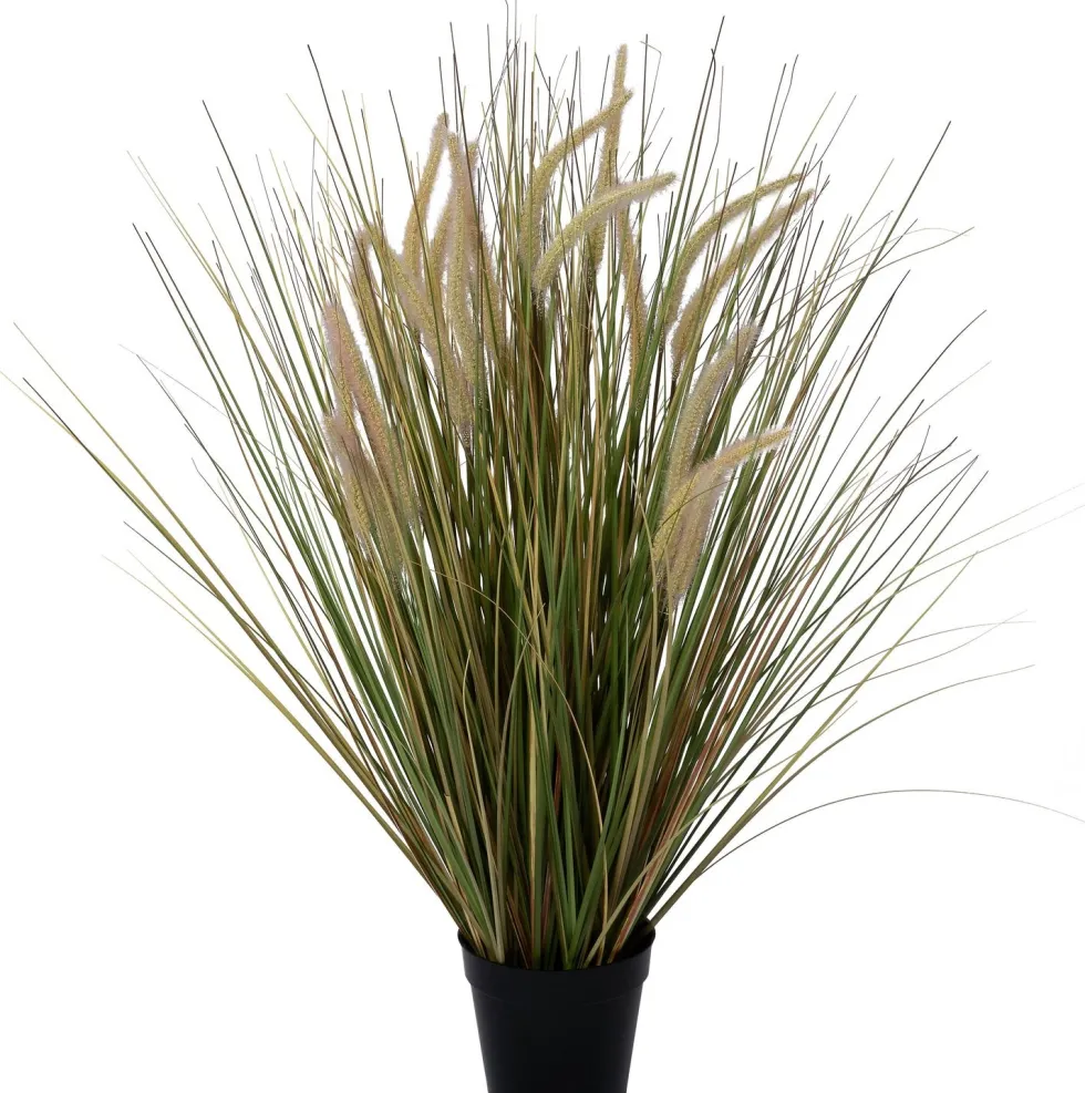 Intratuin kunstplant Lampenpoetsersgras geel D 15 H 80 cm