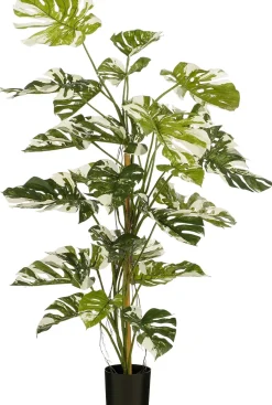 Intratuin kunstplant Monstera groen / wit H 140 cm