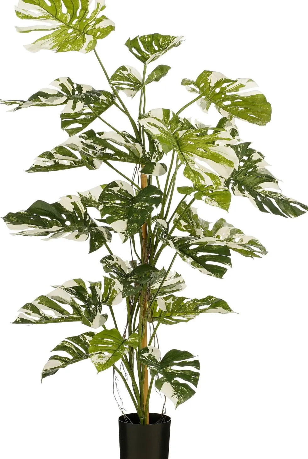 Intratuin kunstplant Monstera groen / wit H 140 cm
