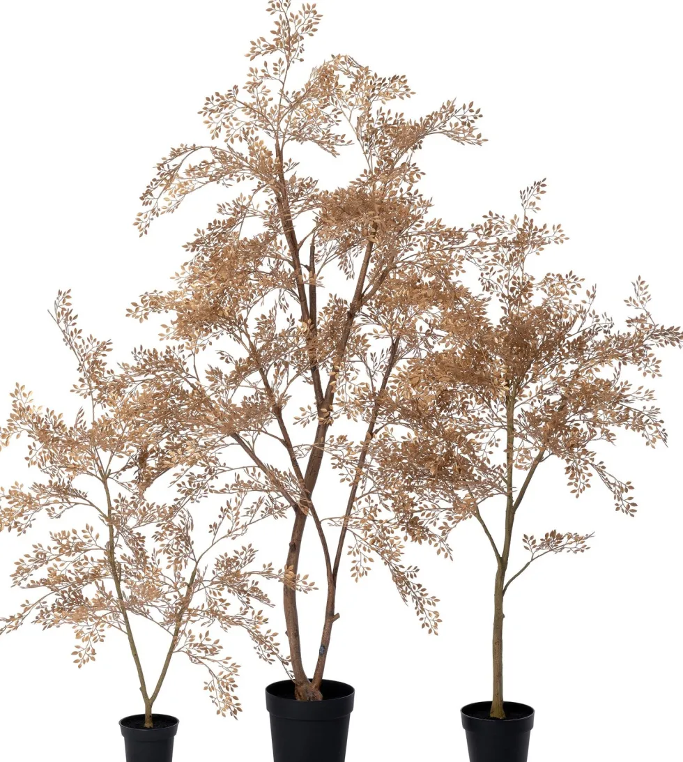 Intratuin kunstplant Moringaboom goud D 19 H 130 cm