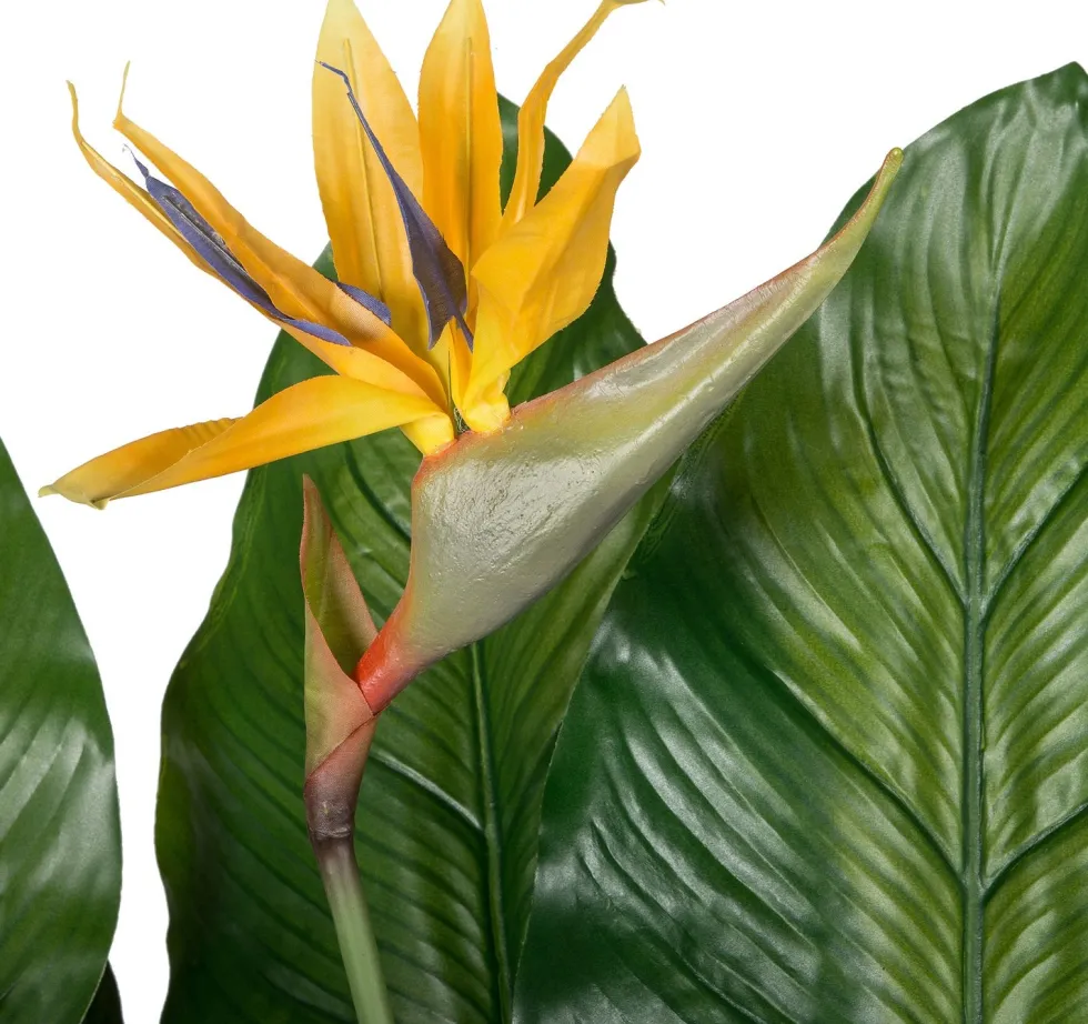 Intratuin kunstplant Paradijsvogelbloem geel H 150 cm