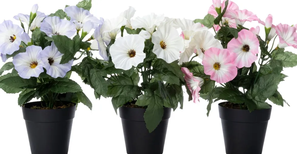 Intratuin kunstplant Petunia wit D 9 H 26 cm