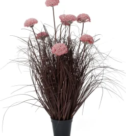 Intratuin kunstplant Siergras / Sierui roze D 13 H 82 cm