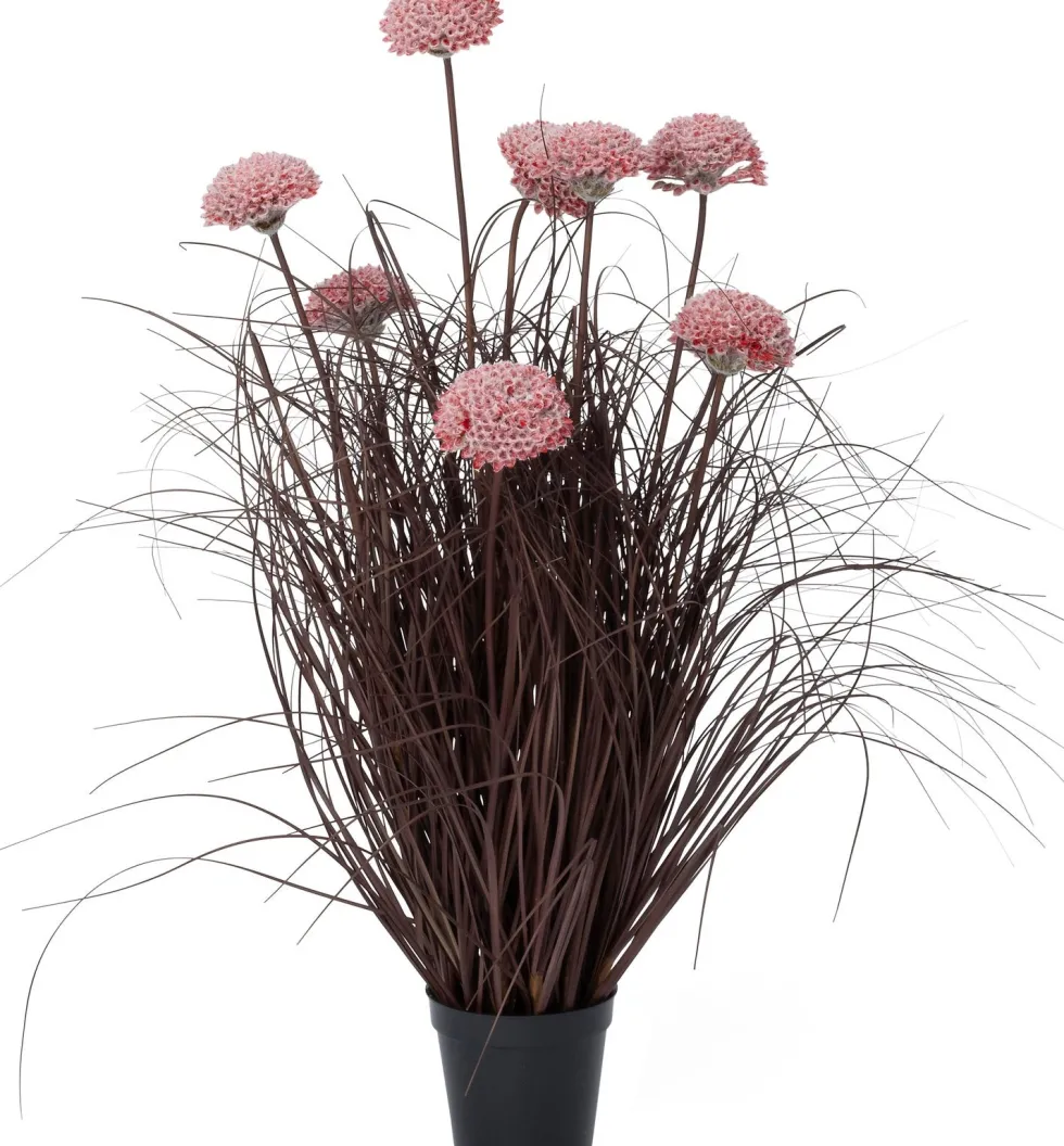 Intratuin kunstplant Siergras / Sierui roze D 13 H 82 cm