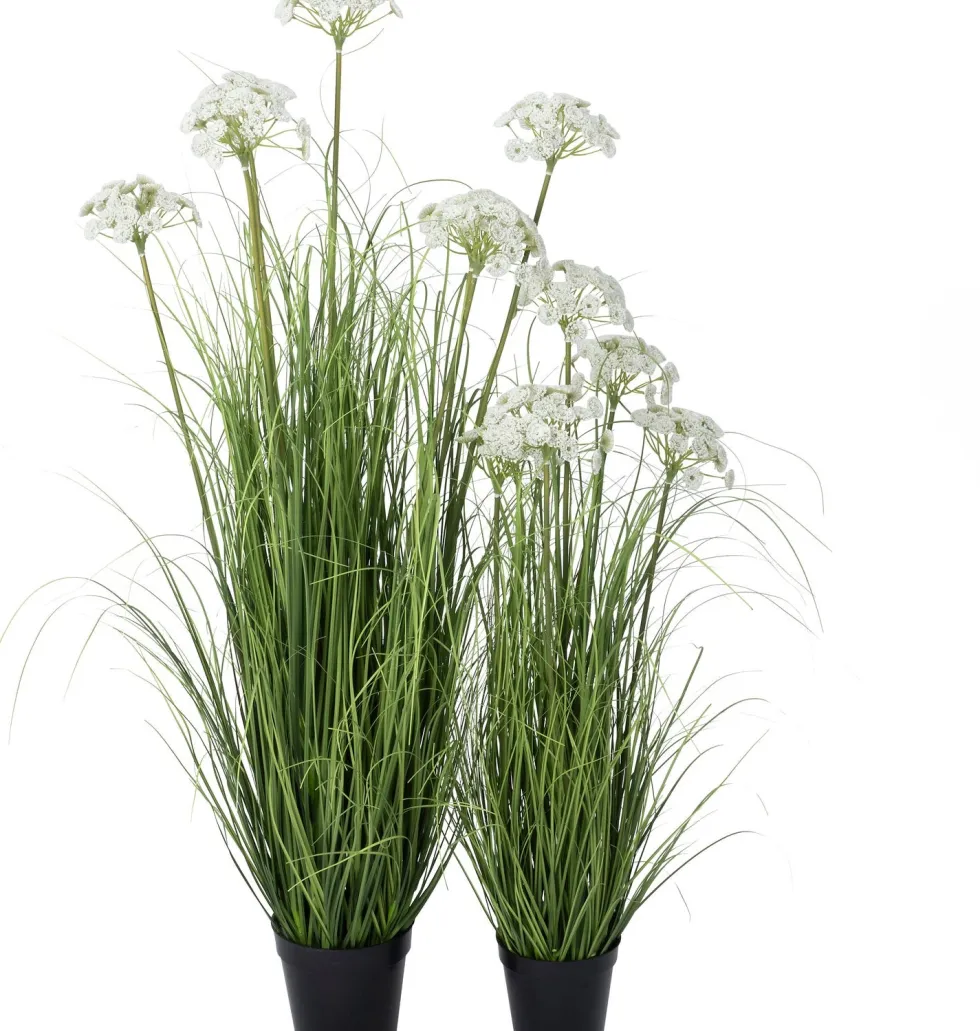 Intratuin kunstplant Siergras / Wilde peen wit D 13 H 80 cm