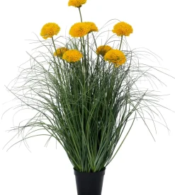 Intratuin kunstplant Siergras / Sierui geel D 13 H 82 cm