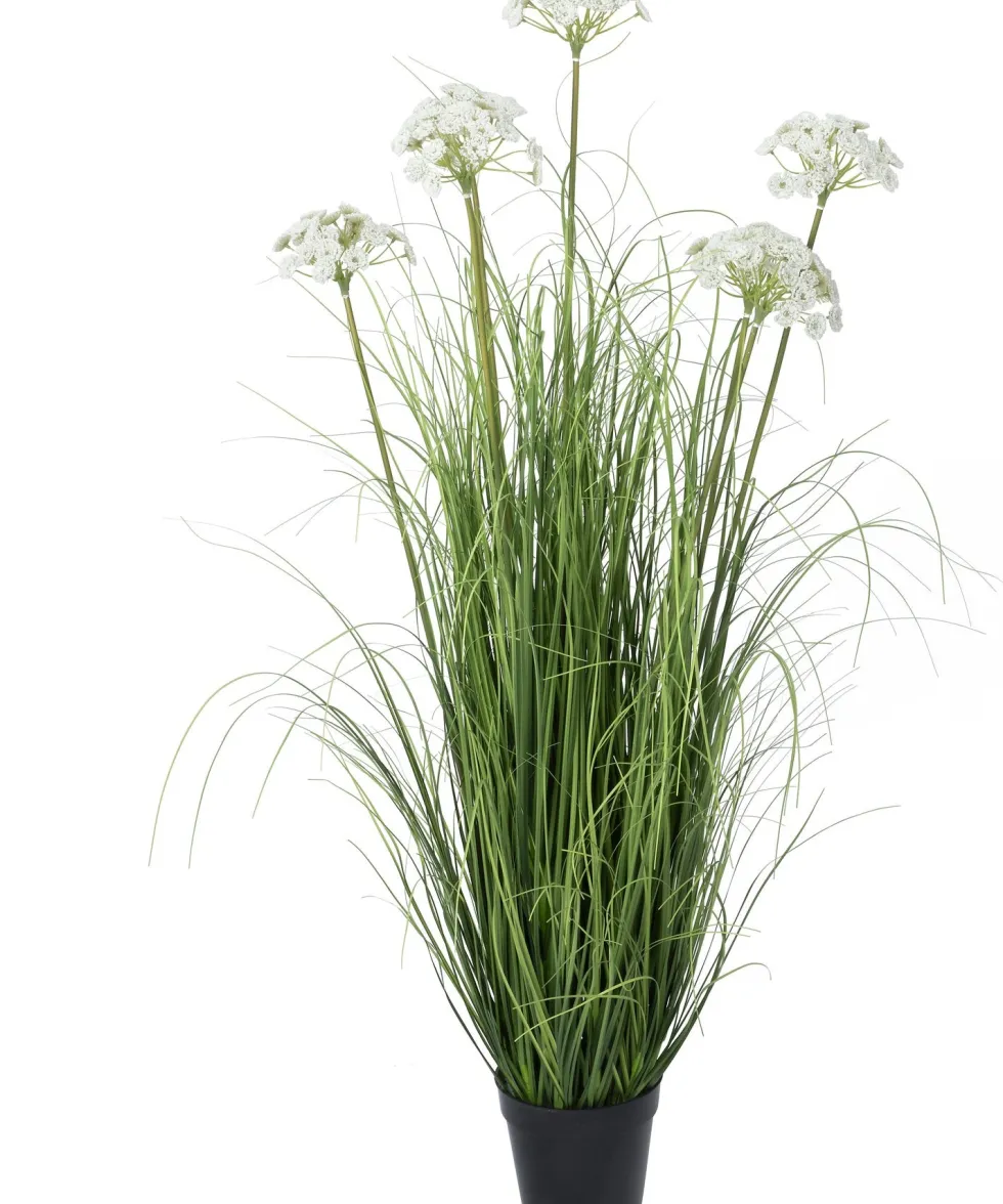 Intratuin kunstplant Siergras / Wilde peen wit D 15 H 100 cm