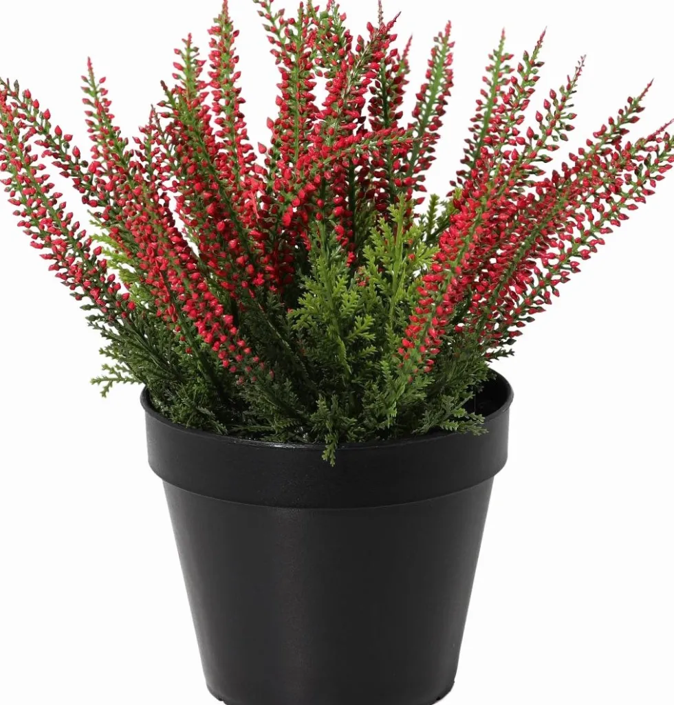 Intratuin kunstplant Struikheide rood D 12 H 23 cm