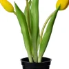 Intratuin kunstplant Tulp donkergeel D 8 H 24 cm