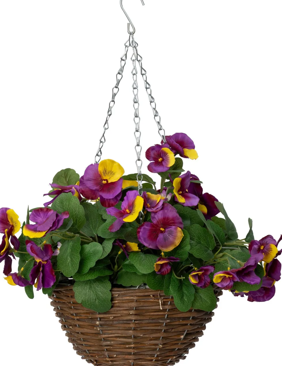 Intratuin kunstplant Viooltje paars / geel D 25 H 50 cm