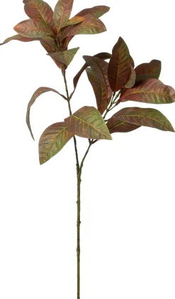 Intratuin kunsttak Glansmispel groen / rood H 71 cm