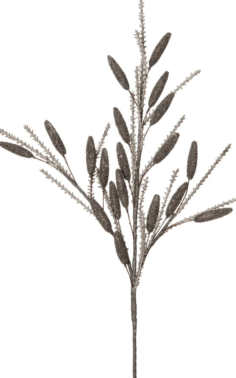 Intratuin kunsttak met blad grijs L 103 cm