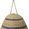 Intratuin lampenkap Chris naturel / blauw D 30 H 25 cm